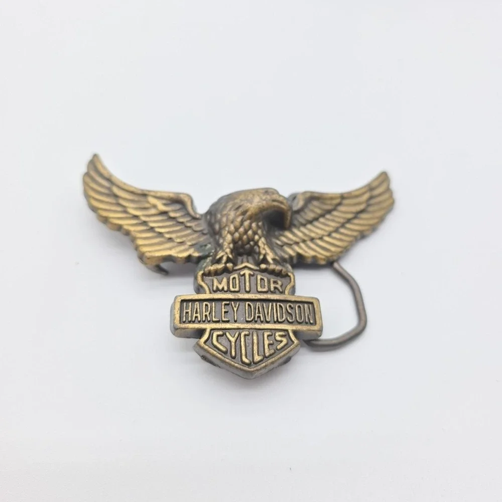 Vintage Triumph Motorcycles Belt Buckle Variant‎ Design Eagle Rare Clean Brass